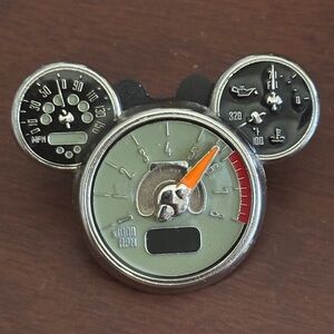 Disneyland Walt Disney World Mickey Mouse Icon Tachometer Pin Speedometer
